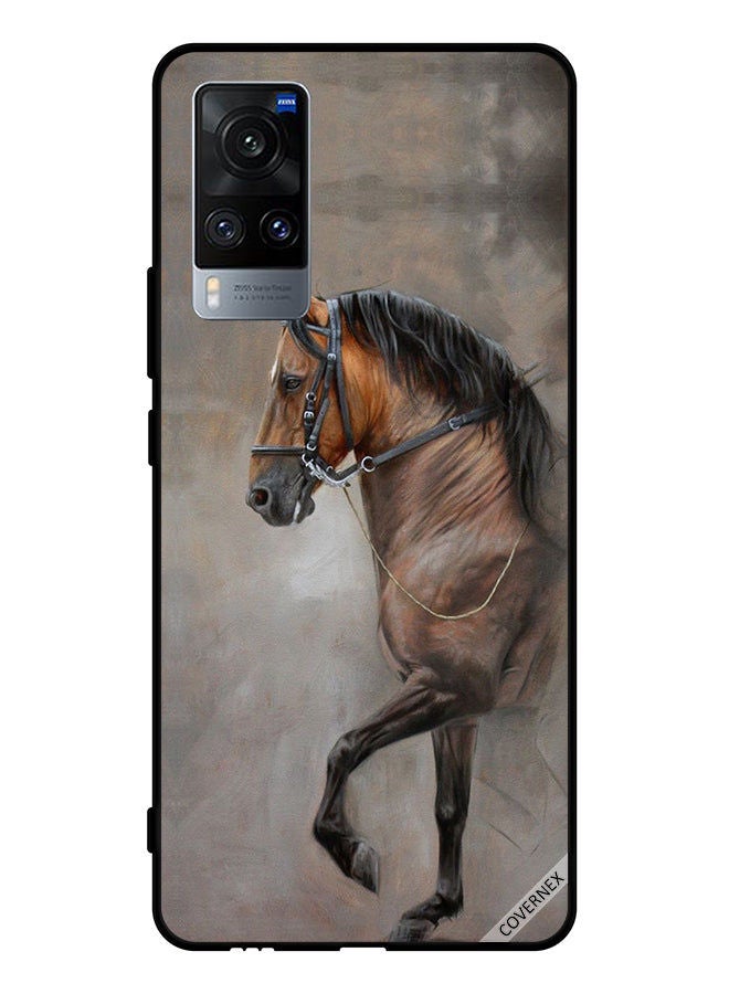Covernex Protective Case Cover For Vivo X60 Vintage Picture Of Horse - Image 1