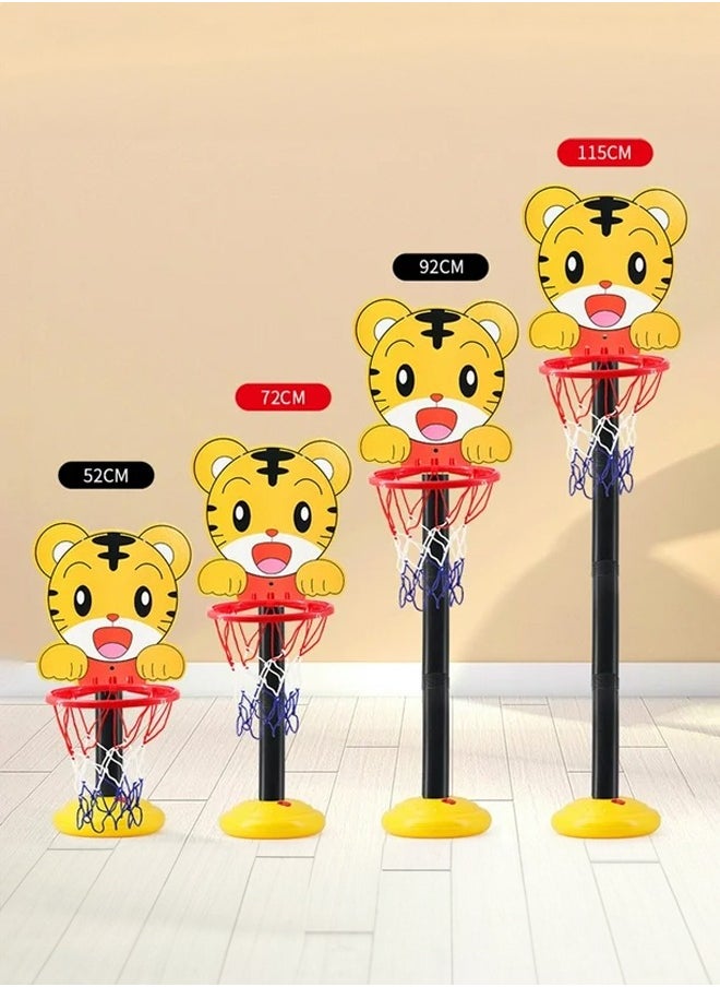Occuwzz Kids Basketball Stand Indoor Outdoor Home Basketball Shooting Height Adjustable Sports Toy with 1 Ball and Air Pump  - Image 4