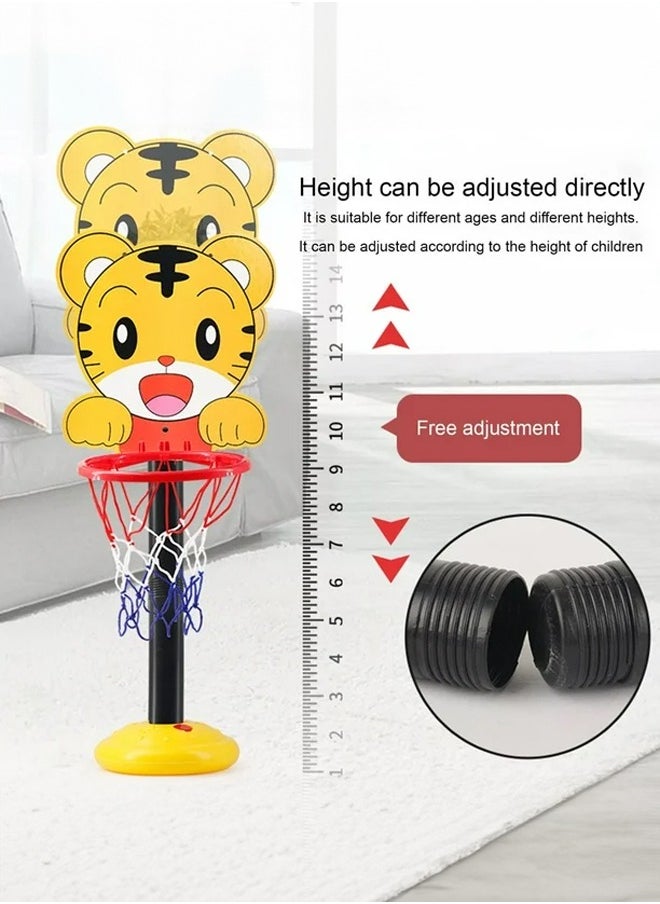 Occuwzz Kids Basketball Stand Indoor Outdoor Home Basketball Shooting Height Adjustable Sports Toy with 1 Ball and Air Pump  - Image 3