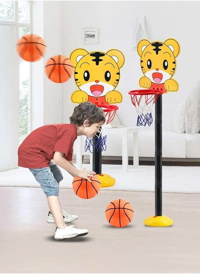 Occuwzz Kids Basketball Stand Indoor Outdoor Home Basketball Shooting Height Adjustable Sports Toy with 1 Ball and Air Pump  - Image 2