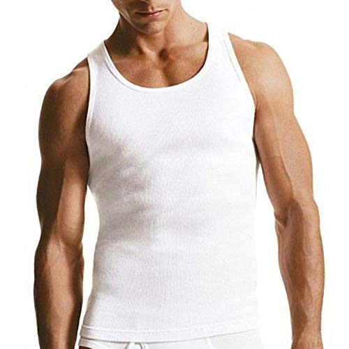 Falari 3 Pack Men's A-Shirt Tank Top Gym Workout Undershirt (Slim & Muscle Fit ONLY) - Assorted L - Image 3