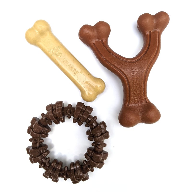 Nylabone Power Chew Customer Favorites Dog Chew Toy Bundle Pack of 3 Small/Regular - Up to 25 lbs. - Image 1