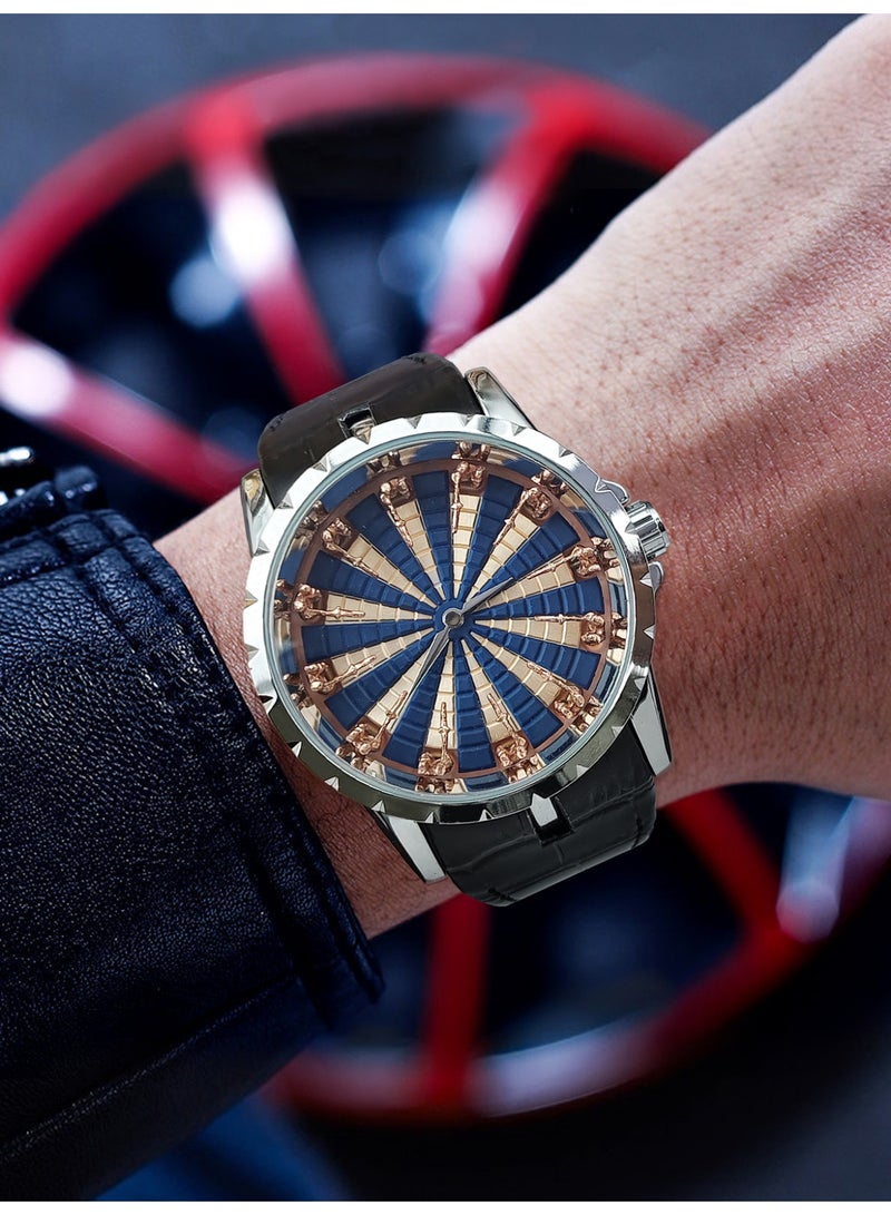 FENSIR Twelve Round Table Knight Watch Valentine's Day Gift for Boyfriend, Personalized Trendy Men's Quartz Watch - Image 2