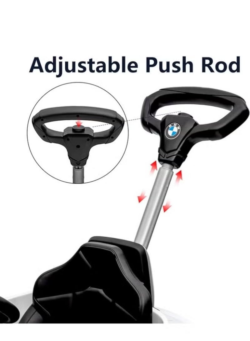 بي إم دبليو سيارة ركوب للأطفال مع مقبض ومظلة - Image 4