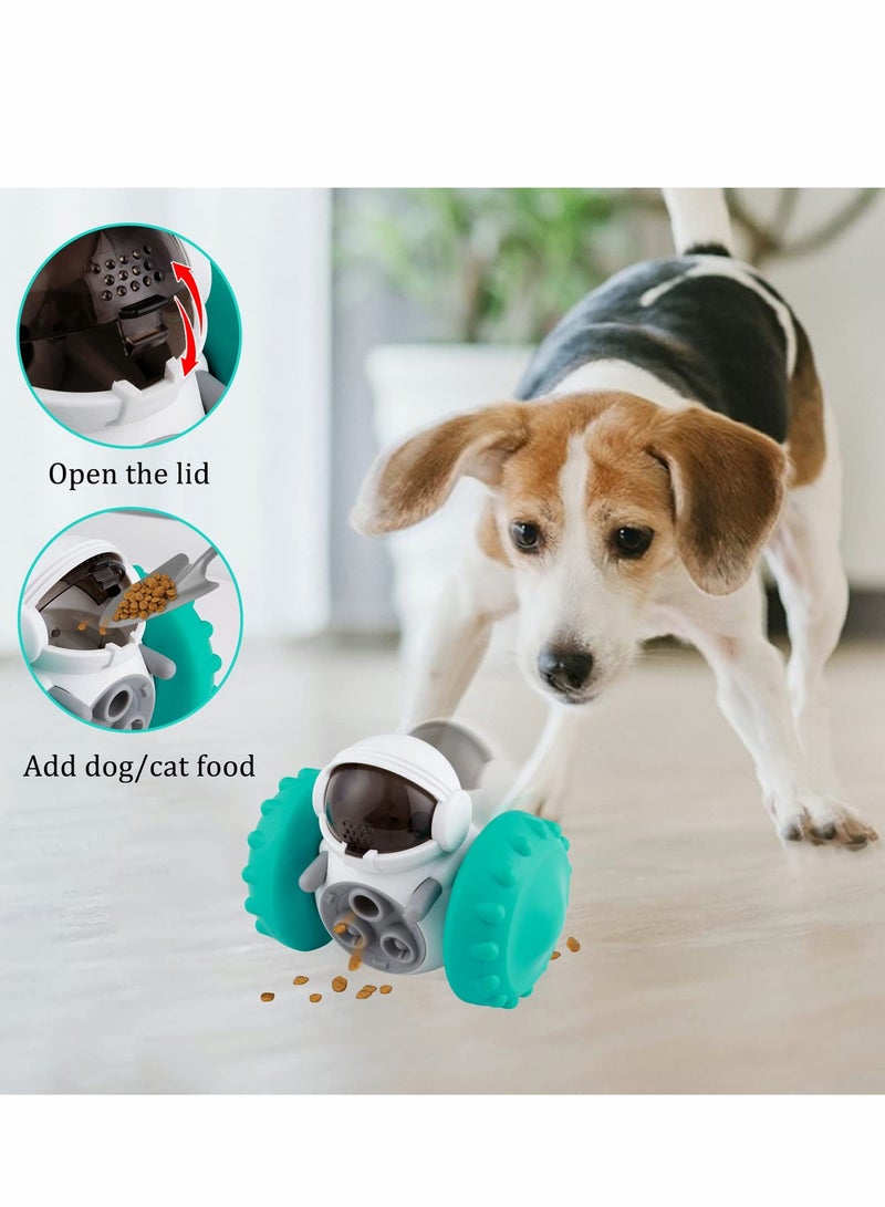 KASTWAVE Interactive Dog Toy Treat Dispensing Puppy Toys Automatic Durable Puzzle Toy Slow Feeder for Improve IQ, Reduce Boredom, Automatic  Food Dispensing Toy for Small Medium Large Dogs Cats,   Blue - Image 1