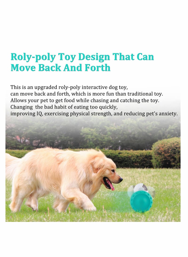 KASTWAVE Interactive Dog Toy Treat Dispensing Puppy Toys Automatic Durable Puzzle Toy Slow Feeder for Improve IQ, Reduce Boredom, Automatic  Food Dispensing Toy for Small Medium Large Dogs Cats,   Blue - Image 5