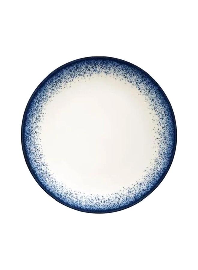 Kutahya Starry Dreams Porcelain Round Flat Dinner Plate Blue and White 19cm BNTS19DU890004 - Image 1
