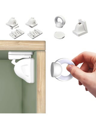 Magnetic Cabinet Locks, 2 Pack with 1 Key, Childproof Drawer Latch, Invisible and Multi Purpose, Easy Installation with 3M Adhesive or Screws - pzsku/ZFF88D55A364FB110EF2EZ/45/_/1713357800/4fcd8d5a-b1b0-43f1-9fd5-b68d9b1dd28f