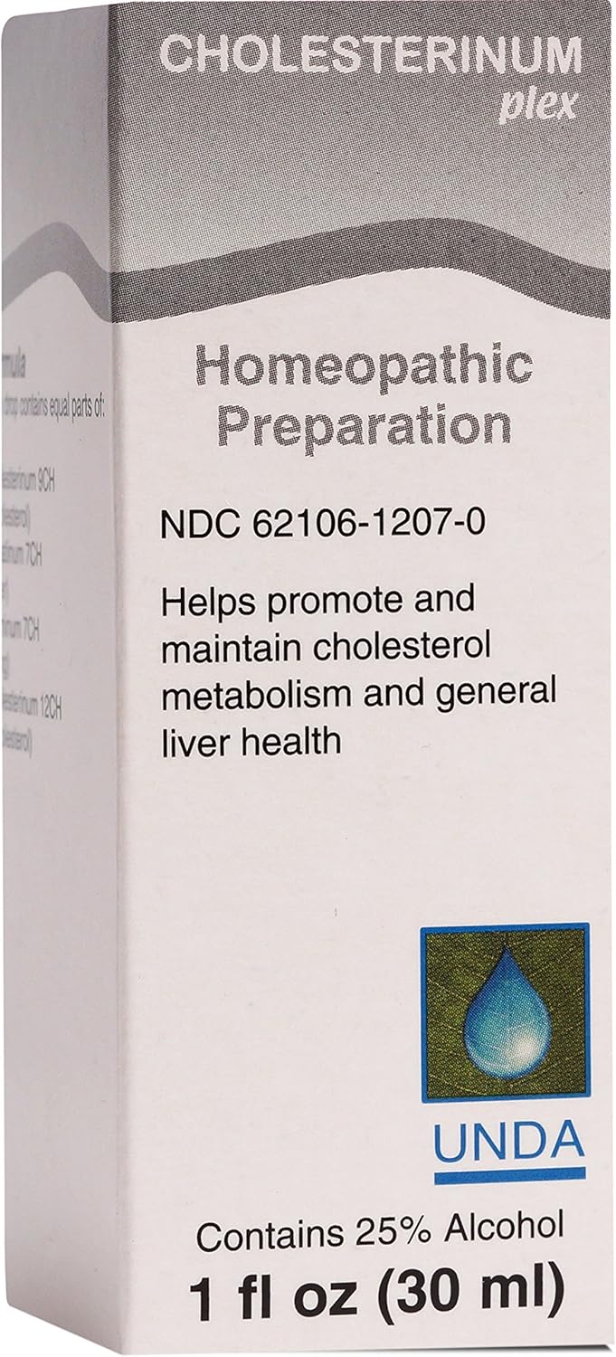 UNDA Cholesterinum Plex  Homeopathic Remedy Supports Liver Health  1 fl oz - Image 1