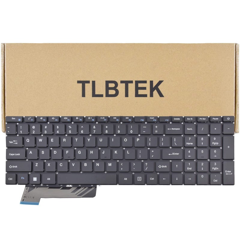 TLBTEK Keyboard Replacement Compatible with Gateway GWTN156-1 GWTN156-4 GWTN156-5 GWTN156-7 GWTN156-9 GWNC31514-BK GWTN156-7BL GWTN156-7GR 7PR GWTN156-9BK GWTN156-4BL Laptop - Image 1
