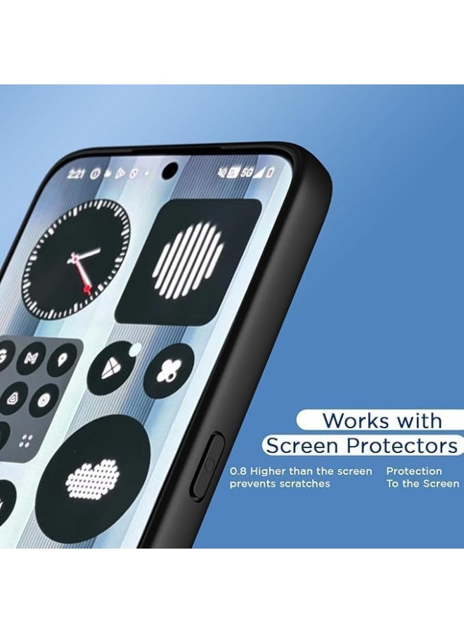 Case for Nothing Phone 3a Pro, Hard PC Back + Soft TPU Bumper, Lightweight Transparent Shockproof Non-Slip Protective Cover Compatible with nothing phone 3a pro and Anti-Yellow - Image 3