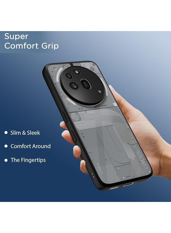 Case for Nothing Phone 3a Pro, Hard PC Back + Soft TPU Bumper, Lightweight Transparent Shockproof Non-Slip Protective Cover Compatible with nothing phone 3a pro and Anti-Yellow - Image 5