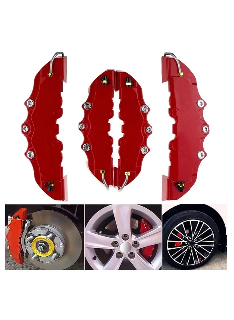 Bukela Brake Caliper Cover | Brake Caliper Covers Front & Rear Kits | Car Truck Disc Brake Caliper Cover Universal for Front Rear Brake Caliper  - Image 4