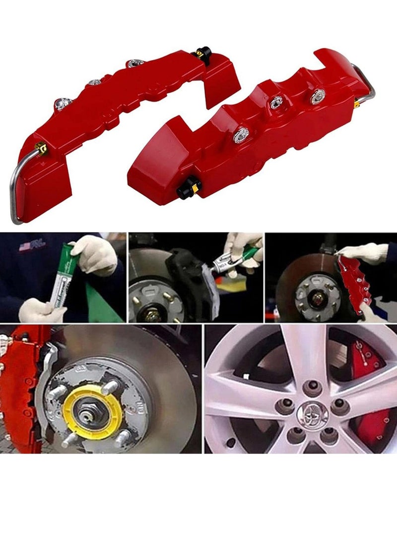 Bukela Brake Caliper Cover | Brake Caliper Covers Front & Rear Kits | Car Truck Disc Brake Caliper Cover Universal for Front Rear Brake Caliper  - Image 5