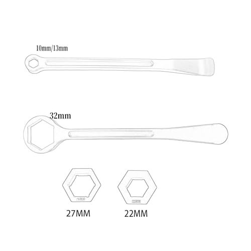 TIRGE Motorcycle Tyre Iron Tool Kit Raceline Levers Hex Wrench Spanner Head Tire Change 10mm 13mm 32mm 27mm 22mm 087 106051039 126 For EXC SX XC EXCF Dirt Pit Bike Red - Image 3