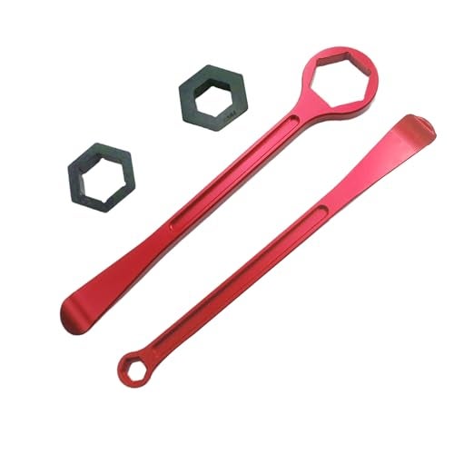 TIRGE Motorcycle Tyre Iron Tool Kit Raceline Levers Hex Wrench Spanner Head Tire Change 10mm 13mm 32mm 27mm 22mm 087 106051039 126 For EXC SX XC EXCF Dirt Pit Bike Red - Image 1