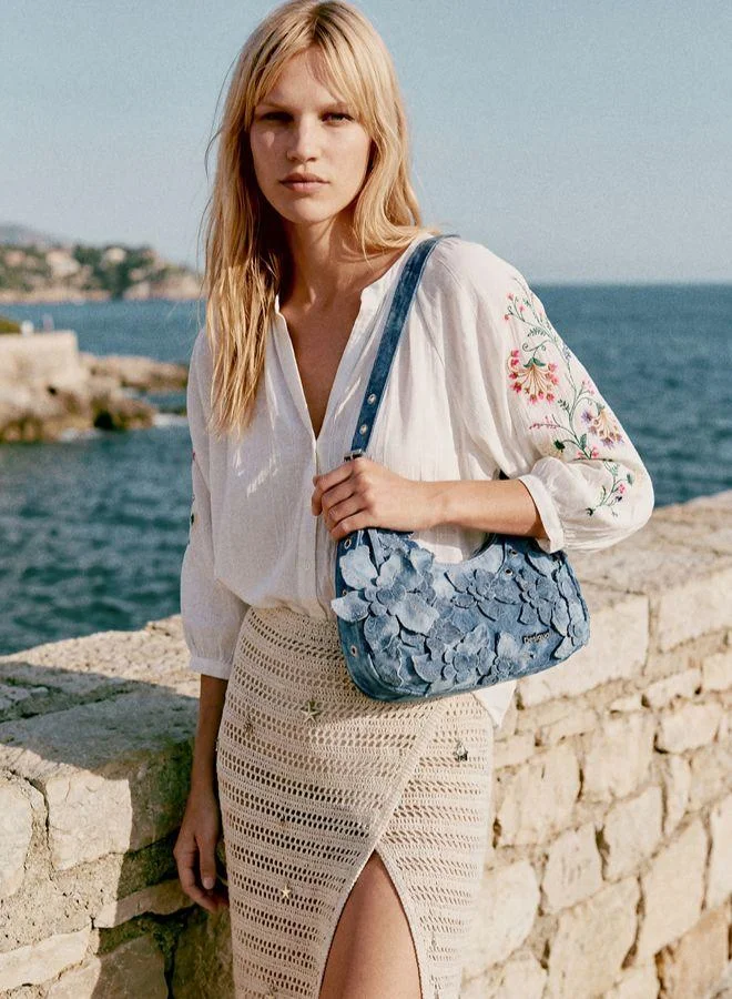 Desigual Blue Medium denim bag for Women | Best Price UAE