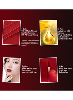 MINILAB Lasting Matte Velvet Lip Gloss Lock Color Light Satin Soft Mist Lip Glaze 1.6g  - Image 4
