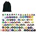 Bescon 100pcs Big Set of Random Polyhedral Dice Standard Sized DND Dice Set 100pcs in a Variety of ColorsEffects - Image 2