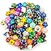 Bescon 100pcs Big Set of Random Polyhedral Dice Standard Sized DND Dice Set 100pcs in a Variety of ColorsEffects - Image 4