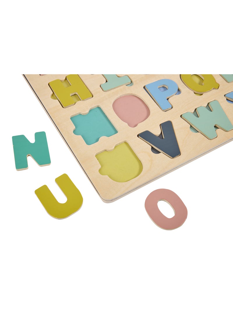 EUREKA KIDS - Eurekakids Wooden Magnetic Alphabet Puzzle with Activity Cards| Educational Montessori Toy for Toddler and Kids | Learn the Alphabet and Spell Words | For 3Y+ - Image 1