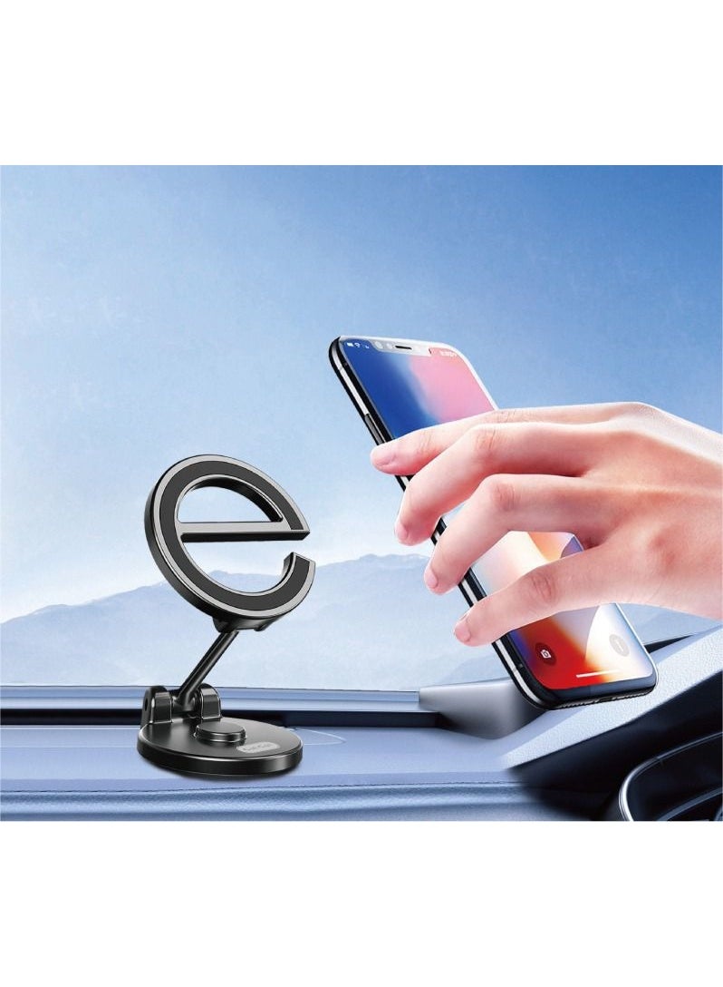 Cat - Cot حامل هاتف السيارة المغناطيسي العالمي Cat-Cot - دوران 360° قابل للطي متعدد الاتجاهات - متوافق مع هواتف MagSafe والشفط المغناطيسي - أسود - Image 2