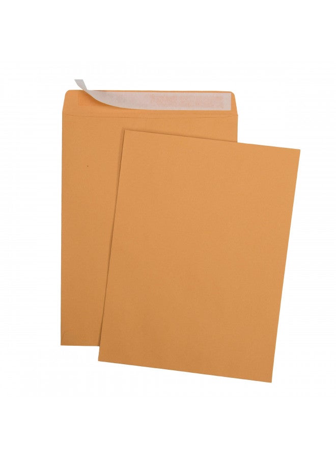 Aimoh 100 6 x 9 Self-Seal Brown Kraft Catalog Envelopes - 28lb, 100 Count, Ultra Strong Quick-Seal, 6x9 inch (38900) - Image 2