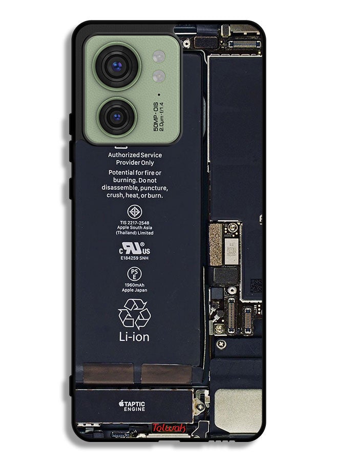 Tolwak غطاء حماية واقٍ لهاتف Motorola Edge 40 بنمط دائرة الهاتف - Image 1