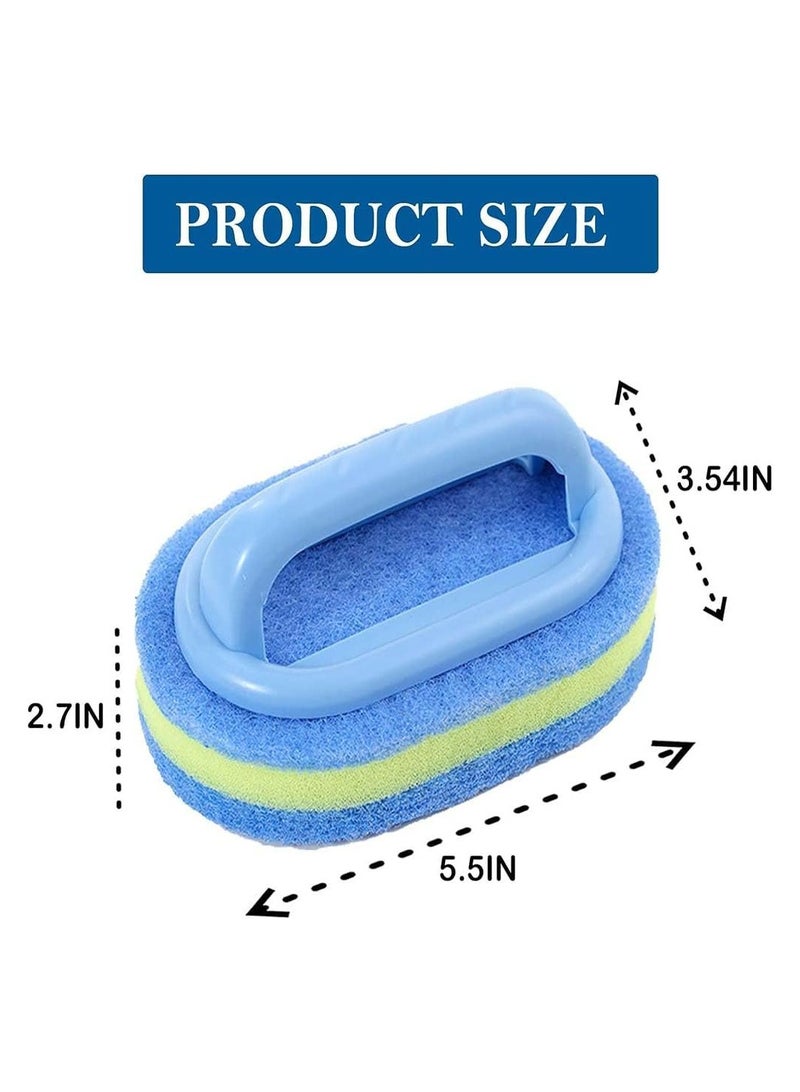 Oasisgalore Handheld Soft Magic Blue Sponge Brush– Multi-Surface Cleaner for Bathtub, Tile, Kitchen & Dishes - Image 3