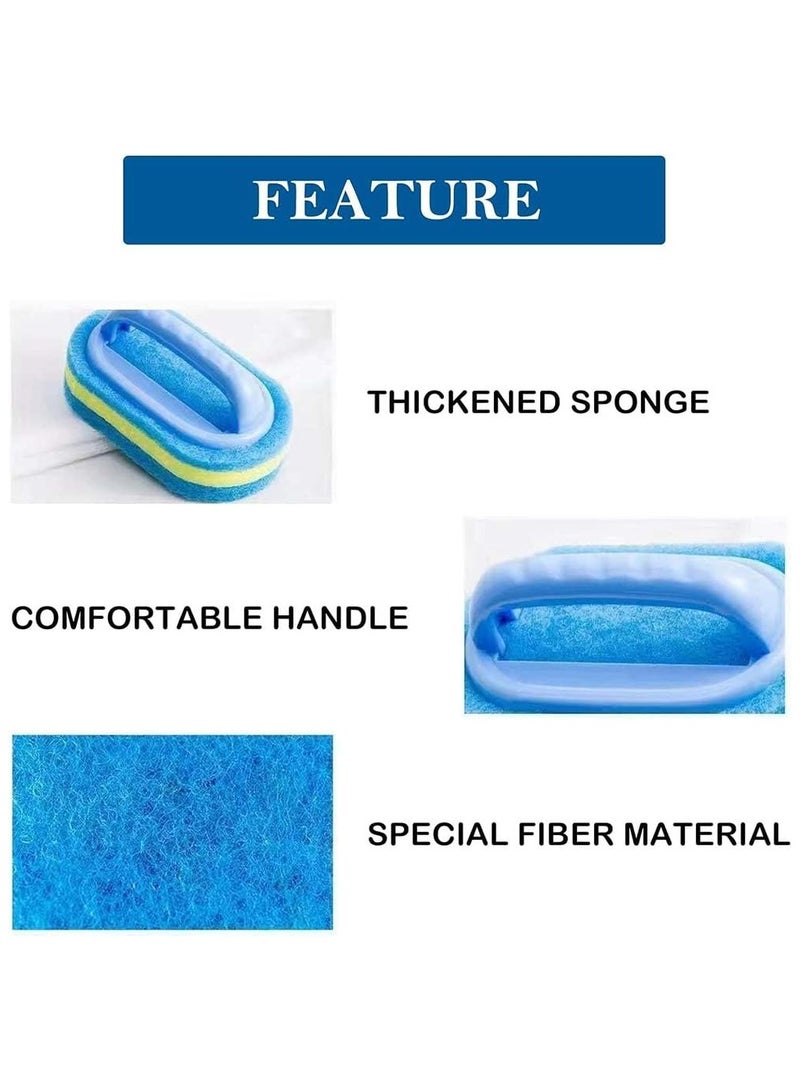 Oasisgalore Handheld Soft Magic Blue Sponge Brush– Multi-Surface Cleaner for Bathtub, Tile, Kitchen & Dishes - Image 4