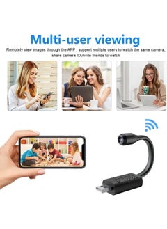SHOPI Full HD 4K 1080P USB Wifi Mini Camera WiFi Camera Wireless USB Plug Small Security Camera 1080P HD Motion Detection Monitor for Home Office Indoor  - Image 5