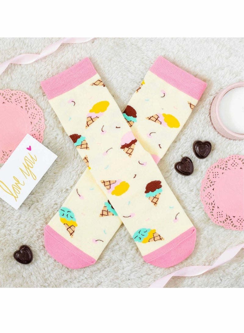 SYOSI جوارب مضحكة دافئة قابلة للتنفس هدية الفيل الأبيض هدايا للرجال والنساء خيالية خارجية رائعة - Image 5