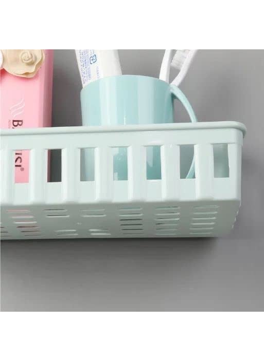 iSTAR iSTAR Shelve Drillingless, Kitchen & Bathroom Accessories Organizer Multipurpose Storage Plastic Shelves with 4 Self Adhesive Stickers (Pack of 2)  - Image 3