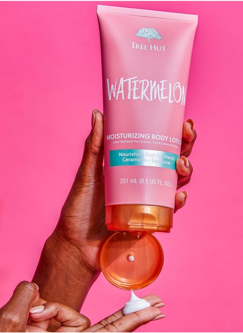 Tree Hut Tree Hut Watermelon Moisturizing Body Lotion | Ceramide and Squalene Formula Helps Protect Skin | Long-lasting Hydration Leaves Skin Feeling Soft & Moisturized | 8.5 fl oz.  - Image 2