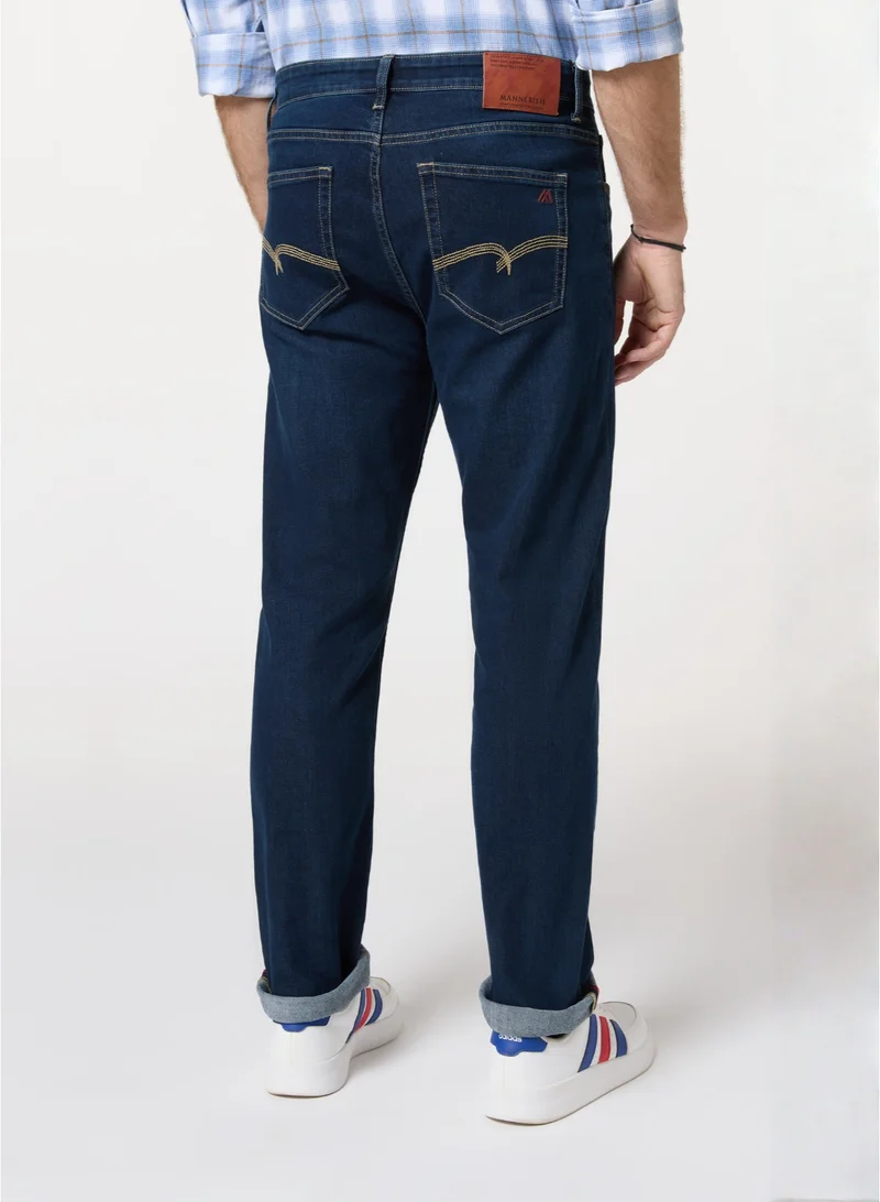MANNERISM  The Classic Ease Comfort Fit Denim Jeans for Men | Best Price UAE