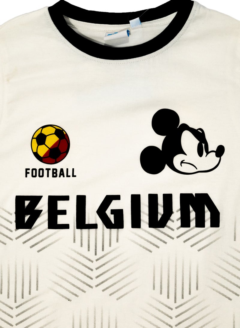 ميكي ماوس - تيشيرت رجالي بلجيكا - Image 2