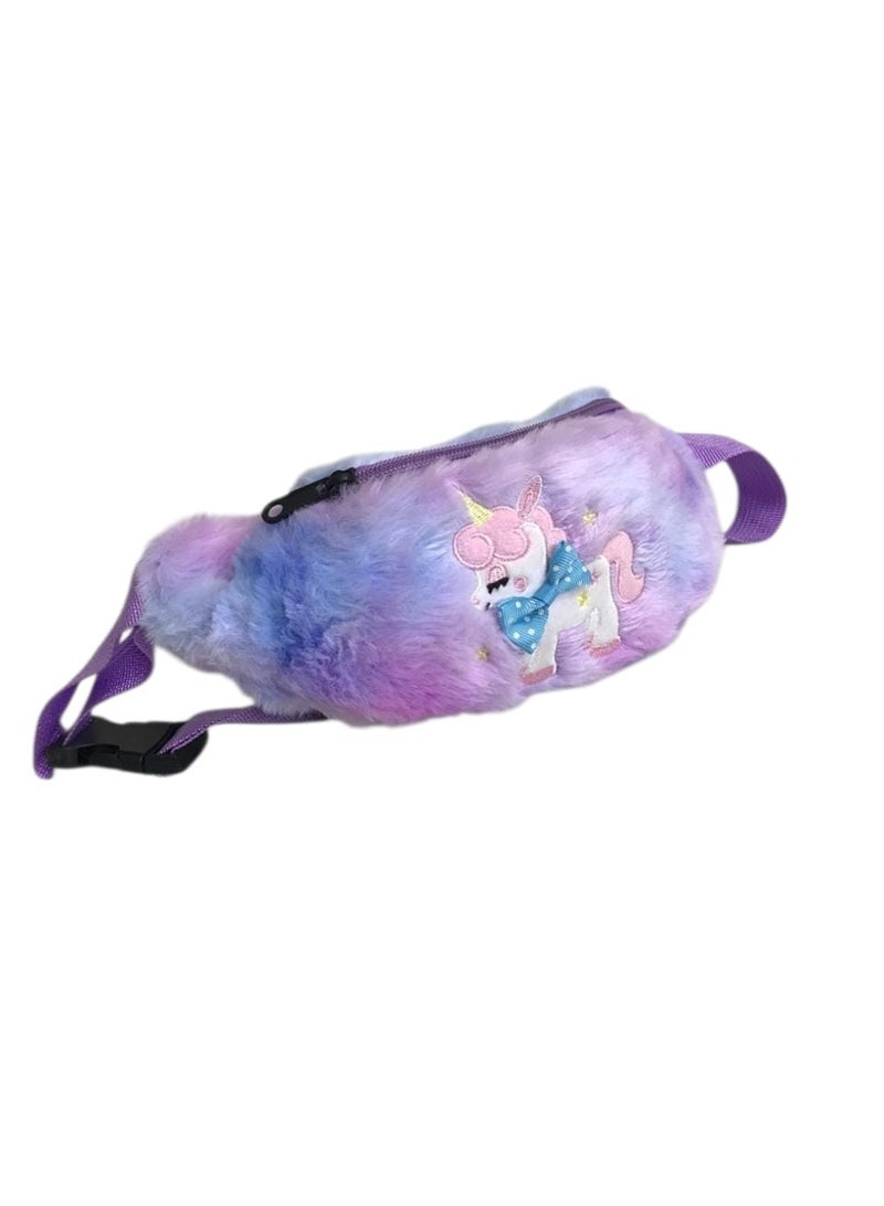 Kids Small Size Faux Fur Bag – Lightweight Cute Shoulder Bag - Image 4