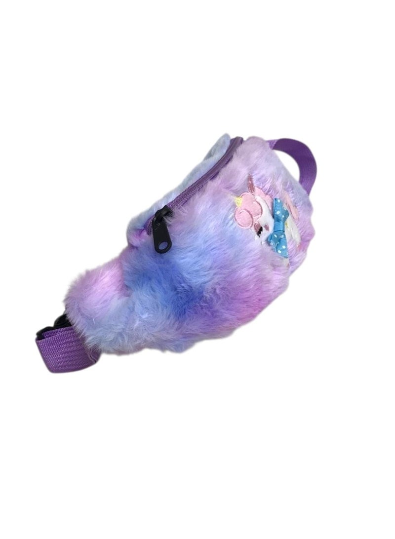 Kids Small Size Faux Fur Bag – Lightweight Cute Shoulder Bag - Image 2