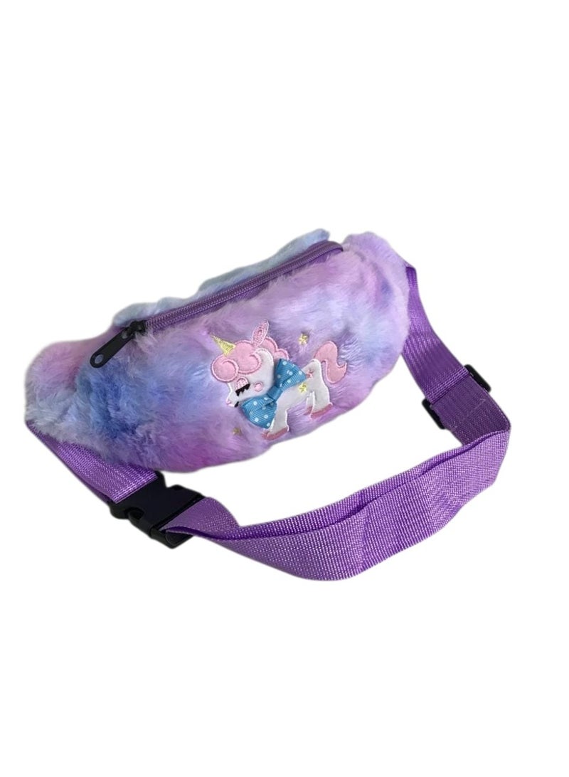 Kids Small Size Faux Fur Bag – Lightweight Cute Shoulder Bag - Image 1