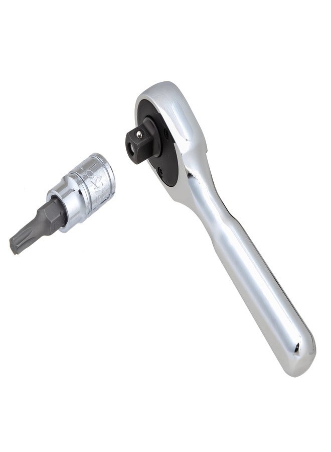 Neiko 03001A Stubby Ratchet, 1/4 Inch Ratchet Wrench, 108-Tooth Reversible Ratchet, 3.3 Degree, Quick Release Mini 1/4 Ratchet Drive, Oval Head Wrench, CR-V Steel Quarter Inch Small Ratchet Wrench - Image 4