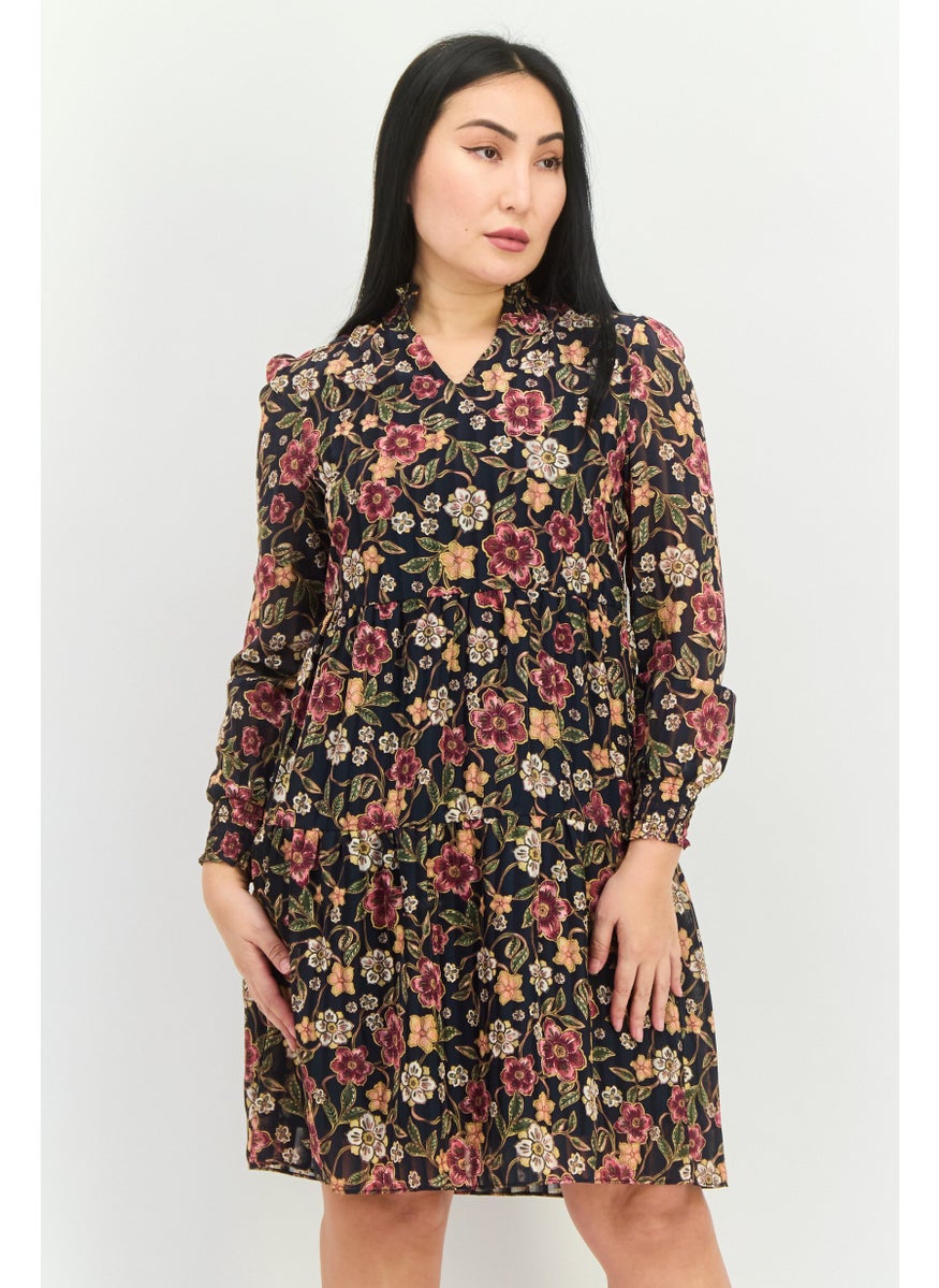 Nanette lepore Women Floral Print Mini Dress, Multicolor  - Image 1