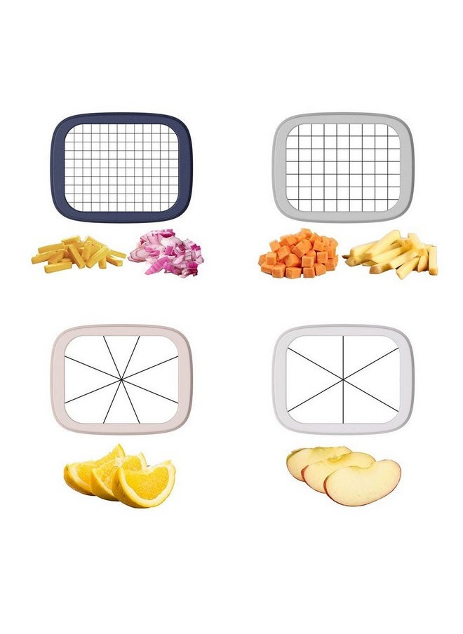 PARFAIT 4-in-1 Chop Box Multifunctional Fruit and Vegetable Dicer Multicolour 17 x 10.5 x 13 cm B857  - Image 4