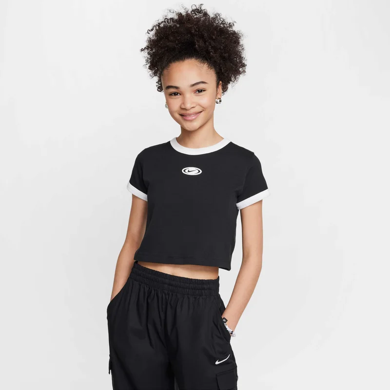 Nike Kids' Sportswear Cropped T-Shirt