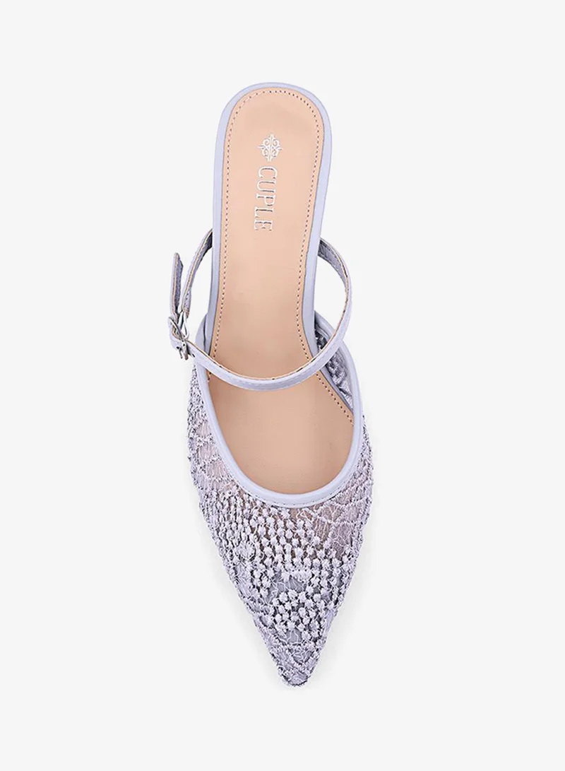 Cuple Grey Stylish heel shoes that elevate any outfit. for Women | Best Price UAE