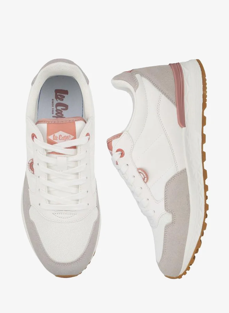 لي كوبر Textured Lace-Up School Sneakers