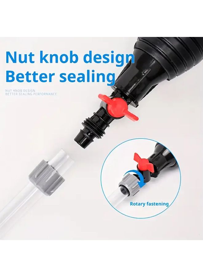 Manual Pump Jigger With 78.74 Inch PE Tube For Gasoline Diesel Water And Fish Tank Fuel Transfer Pump High Flow Rate Universal Connector - Image 5