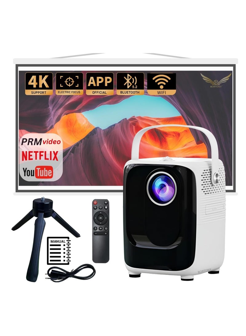 ELTRAZONE Portable Home Theater Projector S10: 8000 Lumens, 1080P HD, with Bluetooth and WiFi - Image 1