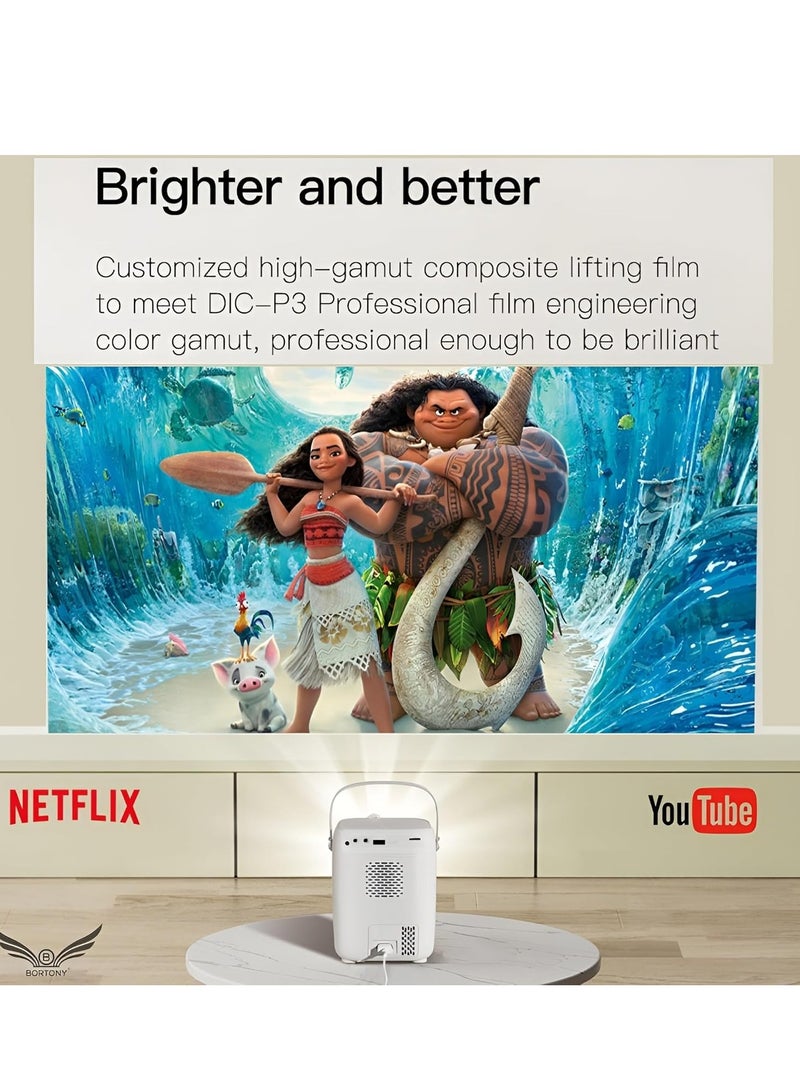 ELTRAZONE Portable Home Theater Projector S10: 8000 Lumens, 1080P HD, with Bluetooth and WiFi - Image 2