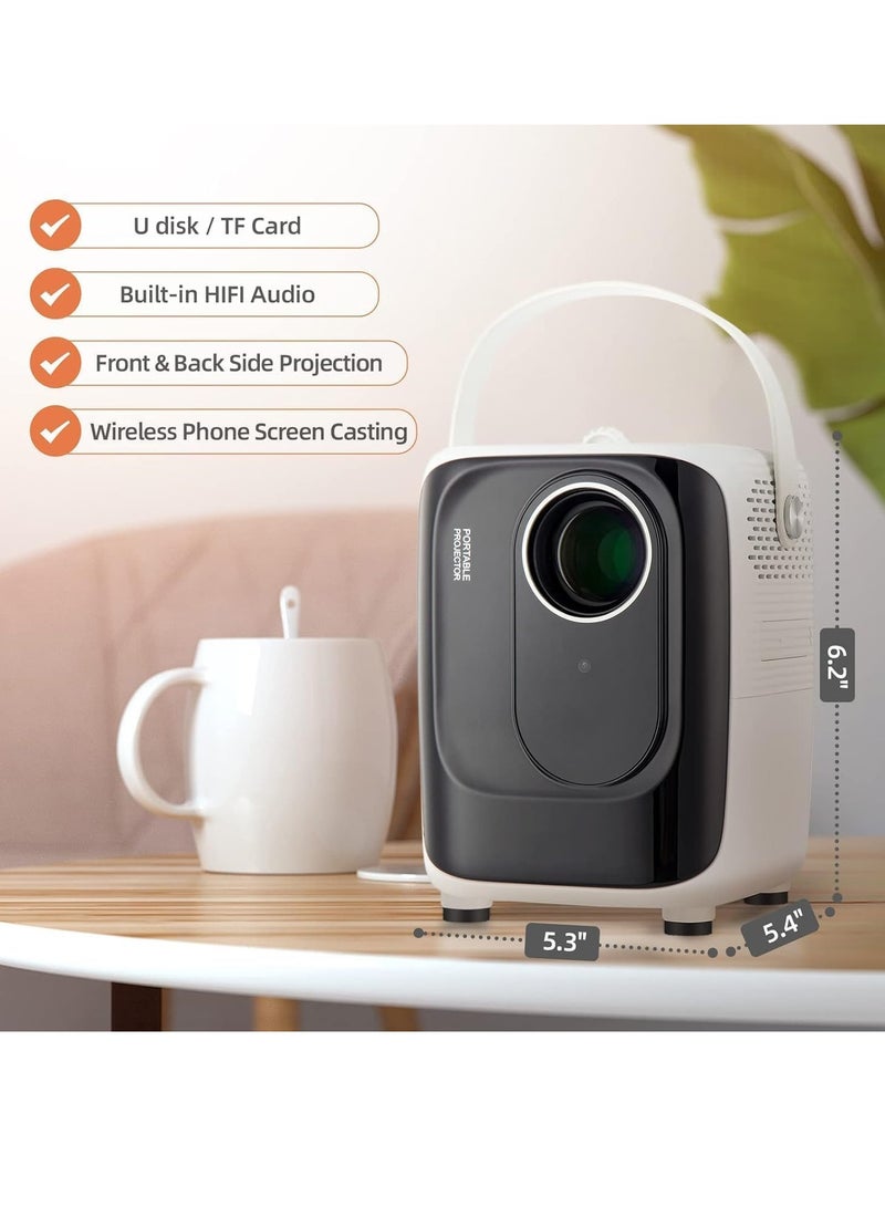 ELTRAZONE Portable Home Theater Projector S10: 8000 Lumens, 1080P HD, with Bluetooth and WiFi - Image 3