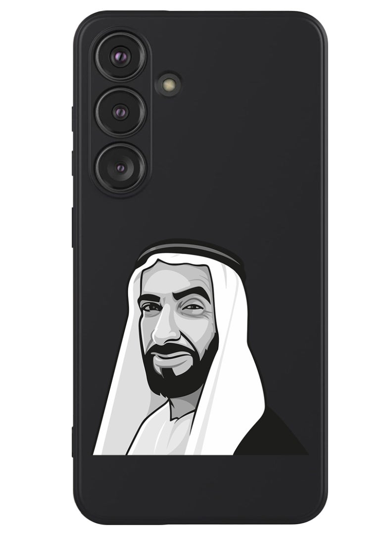 Theodor Protective Slim Fit Case Liquid Silicone Cover with Full Body Protection Anti-Scratch Shockproof Case For Samsung Galaxy S24 (Black) - Sheikh zayed - Image 1